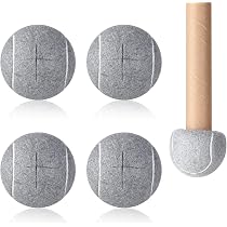 Vorgeschnittene Tennisbälle Für Möbelbeine – 4 Stück, Filzgleiter, Bodenschutz Für Stühle & Tische, Grau