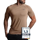 Natural Athlet Men's Fitness T-Shirt &ndash; Short Sleeve Gym Workout T-Shirt &ndash; Slim Fit