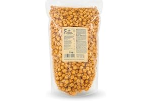 ‎KORO KoRo - Geröstete Kichererbsen BBQ - 1 kg - Eiweiß- und Ballaststoffquelle - Frei von künstlichen Farb- und Konservierungsstoffen