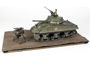 Forces of Valor Waltersons MP-912131A Metal Orgulloso ejército de los Estados Unidos Sherman M4A3 Tanque Mediano Escala Fundido a presión Militar Coleccionable, Verde Oliva, Talla única