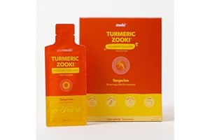 YOURZOOKI Zooki 750mg Liposomal Curcumin from Turmeric Liquid Sachets | 4X Higher Absorption Clinically Proven | Vegan, Allergen Free, Natural Ingredients | (Tangerine Flavour, 30 Servings)