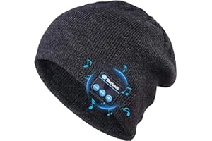 PUERSIT Cappello Bluetooth V5.0 Uomo Donna Invernali, Caldo Lavorato a Maglia Senza Fili Bluetooth Cuffia Musica Cappello con Altoparlanti Stereo HD per Corsa Sci Escursionismo