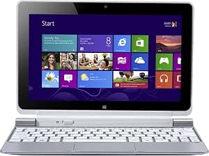 Acer Iconia W510 10.1-inch Tablet with Keyboard-Silver (Intel Atom Z2760, 2Gb RAM, 64Gb SSD, WLAN, BT, Webcam, Integrated Graphics, Windows 8)