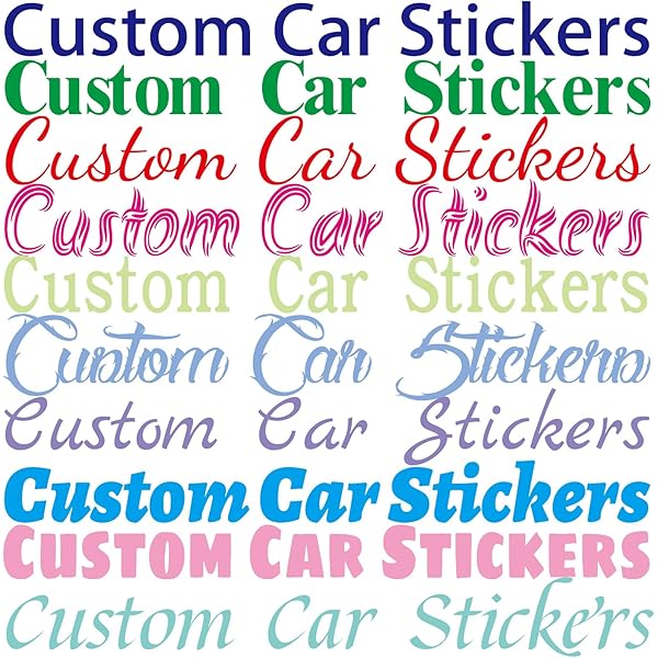 2X Custom Text Or Name 130mm Vinyl Stickers - Personalized Decals For Cars, Windows, Or Gear