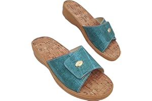 AMIX DIAMOND Amix Le Sugherine Originali Ciabatte Donna Estive, Sandali Fascia con Zeppa Comode Meravigliose Ciabattine da Casa in Sughero Ortopediche per Estate, 100% Ecosostenibili