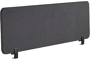 Beliani Pannello Divisorio Fonoassorbente in Pet 160 x 40 cm Grigio Scuro