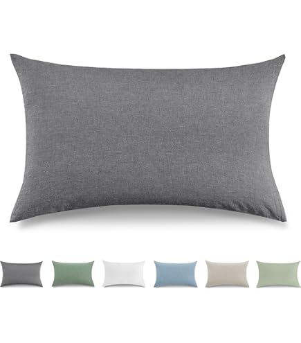 Federe Cuscino 40x40 Cm TOMOCOA - Cotone Lavato Verde Con Cerniera - Foto 8