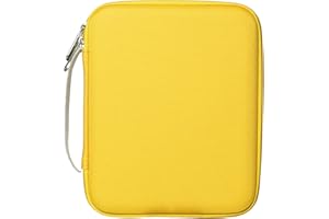 Woopais Card Case Holder for Yoto Player Mini Audiobook Cards Storage, Portable 120 Pockets Amiibo Card Binder Folder with Zipper for Yoto Travel (Yellow)