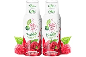 FruttaMax Sirop de Framboise Sans Sucre – 60% de Fruit Réel | Sirop à Faible Teneur en Calories pour Sodas, Cocktails & Desserts – 2 x 500 ml