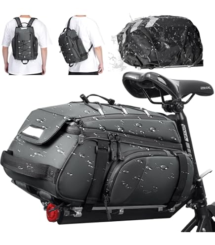 Top Case Moto TTBDDM Vu00e9lo Sacoche Porte Bagages, Sacoche Porte