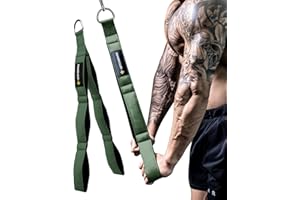 M MANUEKLEAR MANUEKLEAR Triceps Rope Cable Attachment with Larger Range of Movement, Triceps Pull Down Rope for Push Downs, Crunches, Facepulls for Professional Gym