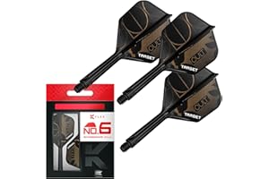 ‎TARGET DARTS Target Darts K-Flex Cult Dart-Flights und Schäfte, No. 2/No. 6 | 3er-Set K-Flex mit integriertem Flight und Schaft, All-in-one-Schaft – erhältlich in den Längen Short, Intermediate und Medium