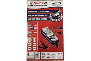 Tecmate Optimate TM630 batteriladdare – fyrhjulsprogram – giltig för blysyra och lithium LIFEPO4
