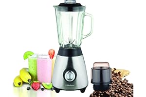 BELACO Multi Blender juicer food processor with Glass Jar & a Grinder strong housing smoothie maker 1.5L glass jar removable filling cap for easy filling Ice Crushing function