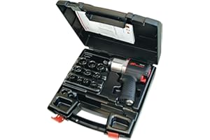 INGERSOLL-RAND Kit de llave de impacto neumática de 1/2" de composite con silenciador 2135QXPA de Ingersoll Rand con 10 bocas, 1 juego