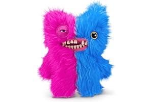 Fuggler Misfit Monsters 9"-Series 1-Plush (Mr Buttons & Screech-Pink & Blue), 15726D