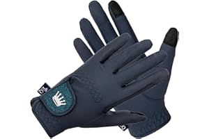 EQUESTRIAN QUEEN - Funktionelle Damen Reithandschuhe mit Touchscreen Kompatibilität, Rutschfestem Grip & Elegantes Design - Perfekt für den Reitsport - für Frauen und Mädchen - Bali