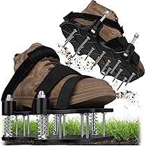 Scarpe Arieggiatore Prato Ohuhu - Sandali Chiodati Per Ariazione Giardino, Regolabili, Con Pala Di Pulizia