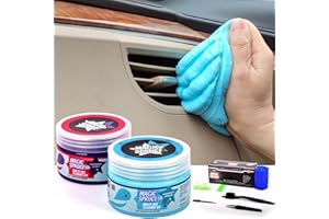 ‎TOYSBUTTY Magic Spruce 2er-Pack Auto Innenraum Reinigungsgel, Reinigungknete Auto Reinigungsset mit Duft, 4 Bürsten Antistatisch, Tastatur reinigung, Pc Reinigungsgel, büro gadgets, Auto reinigung Zubehör