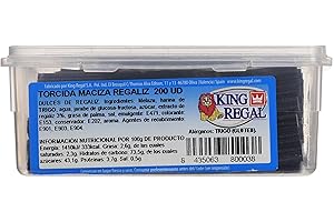 KINGREGAL King Regal Torcida Maciza Regaliz - estuche 200 unidades