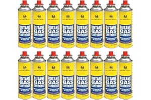 MAECENA Butane Gas Canister, Butane Gas Bottles for Camping Stove, BBQ, Heaters (16)