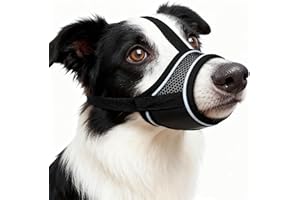 DRATENGER Maulkorb für Hunde, Nylon-Maulkorb Für Hunde Verstellbares Gurtband Geeignet für Maulkörbe von mittleren und großen Hunden Verhinderung von Bellen, Beißen und Kauen (M)