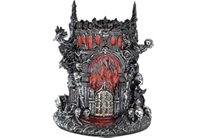 LOOYAR Dante's Inferno - Soporte para bolígrafos y decoración de acuario, diseño de castillo de resina
