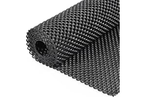 HuaJiao Multipurpose Non Slip Mat, 80x130 cm Anti Slip Rug Underlay Non Slip Matting Roll Anti Slip Rug Gripper Roll Pad Cuttable Carpet Underlay Drawer Liners Mat for Home Office Cars(Black)