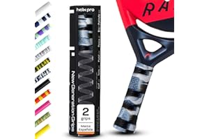HELIX PRO GRIP Padel. Duración x10 Tecnología Antisudor Premium 1 Minuto en Aplicar Overgrips Padel Grip Tenis Padel Accesorios Hexacore Apto para Bádminton Squash Bicicleta