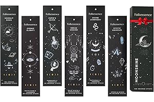 Folkulture Premium Incense Sticks - Christmas Gifts Set (6 Packs, 120 Sticks) | Palo Santo, White Sage & Lavender | Charcoal Free | 45 Min Burn | Relaxation & Meditation | Gifts for Her and Him