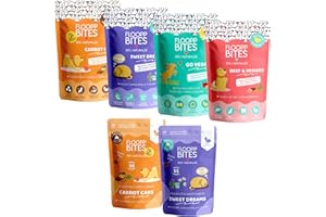 FLOOPP BITES 100% NATURALES Floopp Bites Snack Saludable Perros | Chuches y Premios | Galletas Crujientes y Bocaditos Masticables | Total 500g
