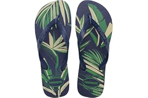 Havaianas - Aloha, Infradito Da Uomo Comode, Resistenti Ed Estive, Suola Stampata A Foglie, Suola Antiscivolo