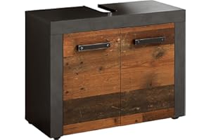 trendteam smart living - Szafka pod umywalkę szafka pod umywalkę - łazienka - Indy - wymiary po zmontowaniu (szer. x wys. x gł.) 72 x 56 x 34 cm - kolor Old Wood z Matera - 125930123