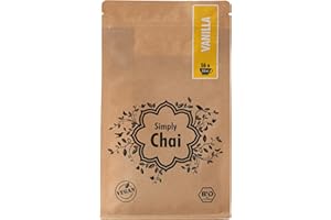 ‎SIMPLY CHAI Simply Chai | Vanilla | Bio | Vegan | Laktose-frei | 250g Beutel | Leckerer Chai Tee zum genießen | Chai Pulver