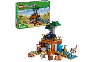LEGO Minecraft La Expedición a la Mina del Armadillo - Juguete Interactivo con Figuras de Araña y Lobo - Función Dinamita - Regalo Gamer para Niños y Niñas de 8+ Años 21269