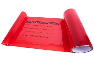 ‎1A STYLE STICKER 1A Style Sticker Rückleuchtenfolie ROT 100 x 30cm Folie Scheinwerfer - Rückleuchten - Red Vinyl Tint New Look