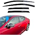 AUTO CLOVER Wind Deflectors Set for Kia Stinger 2017+ (4 pieces)