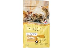 BURGESS CAT Burgess Adult Cat Food British Chicken and Duck - 1.5 kg, Brown