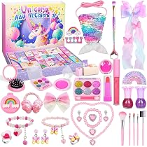 Calendario Avvento Unicorno Per Bambina - 142 Sorprese Tra Gioielli, Fermagli E Accessori, Regalo Di Natale