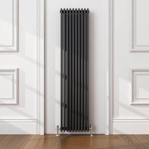 ELEGANT Traditional Radiator Anthracite Double Vertical Cast Iron Grey Tall  Radiator - Perfect for Kithcen, Living Room, Bathroom Radiators 2 Column  1800 x 380 mm : Amazon.co.uk: DIY u0026 Tools