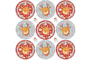 STICKER STOCKER 144 Reindeer Food 30mm Reward Stickers for School Teachers, Parents and Nursery + 90 Free 10mm Santa's