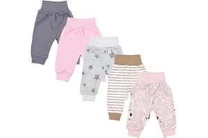 TupTam Pumphose Baby 5er Pack Unisex - Bequeme Baby Hose für Jungen und Mädchen aus Oeko-Tex Baumwolle