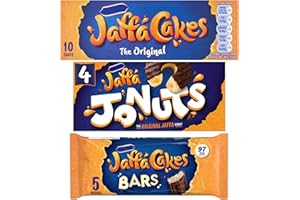 CREDO GIFTS Jaffa Cakes Bundle With Jaffa Cake Bars 5 x 24g, Jaffa Jonuts 4 x 172g and The Original Jaffa Cakes 110g (3 Pack)