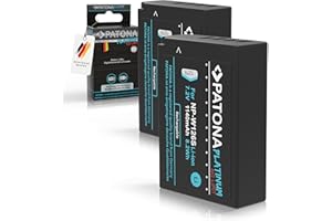 PATONA Platinum NP-W126s NP-W126 batteria (2x 1140mAh) per X-M5 X-S10 X-T50 X100F X100V X100VI XA1 XA2 XA3 XA5 XS10 XT3 XT20 XT30 II XT5