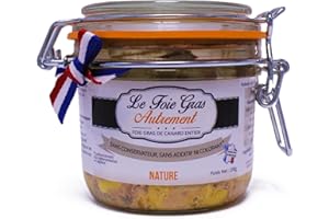 Foie Gras de Canard Entier Nature 80 g – Relais Gourmet | Artisanal Français Sud-Ouest, Sans Conservateurs, Additifs ni Colorants | Format Individuel, Cadeau Gourmet Noël, Fêtes & Apéritifs