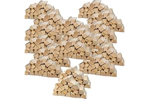 ‎FLAMEUP Flameup Brennholz Buche, Kaminholz mit Rinde, Buchenholz, Feuerholz für Ofen, Kamin, Kaminofen, Feuerschale, Grill, Holzscheite 25 cm, getrocknet, Menge:500 kg
