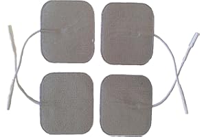 HCW Électrodes TENS en argent premium compatibles avec les machines TPN, Tenscare, NeuroTrac TENS x4…