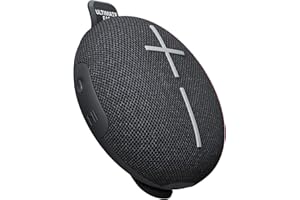Ultimate Ears MINIROLL Ultra-Portable Waterproof Bluetooth Speaker, Big Bass, IP67 Dustproof, 40 m (131 ft) Range - Gentle Black
