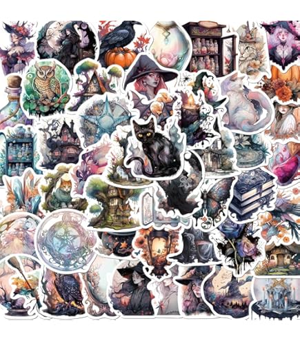 200 Hexen-Sticker Set – Bunte, Wasserfeste Aufkleber Für Laptop, Fahrrad & Mehr