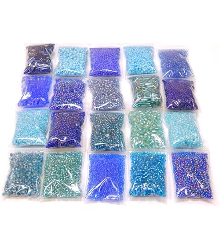 Rocailles Set Perles Perles De Verre 2 Mm 3 Mm 4 Mm 6 Mm Perles